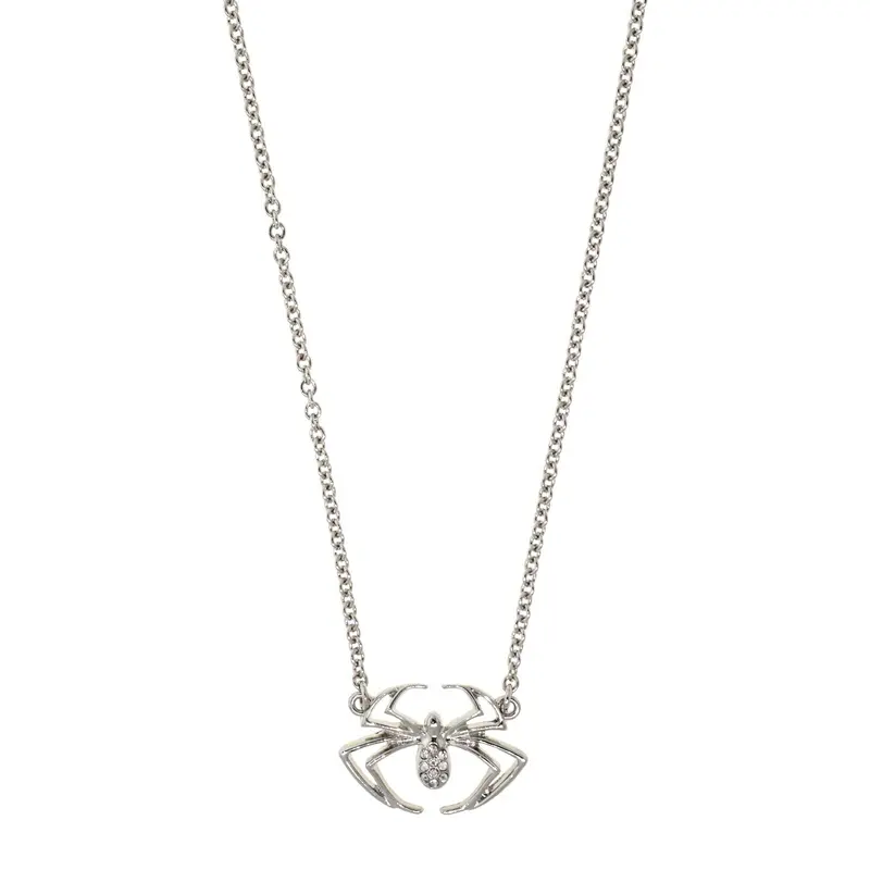 1928 Jewelry Crystal Spider Necklace 16"
