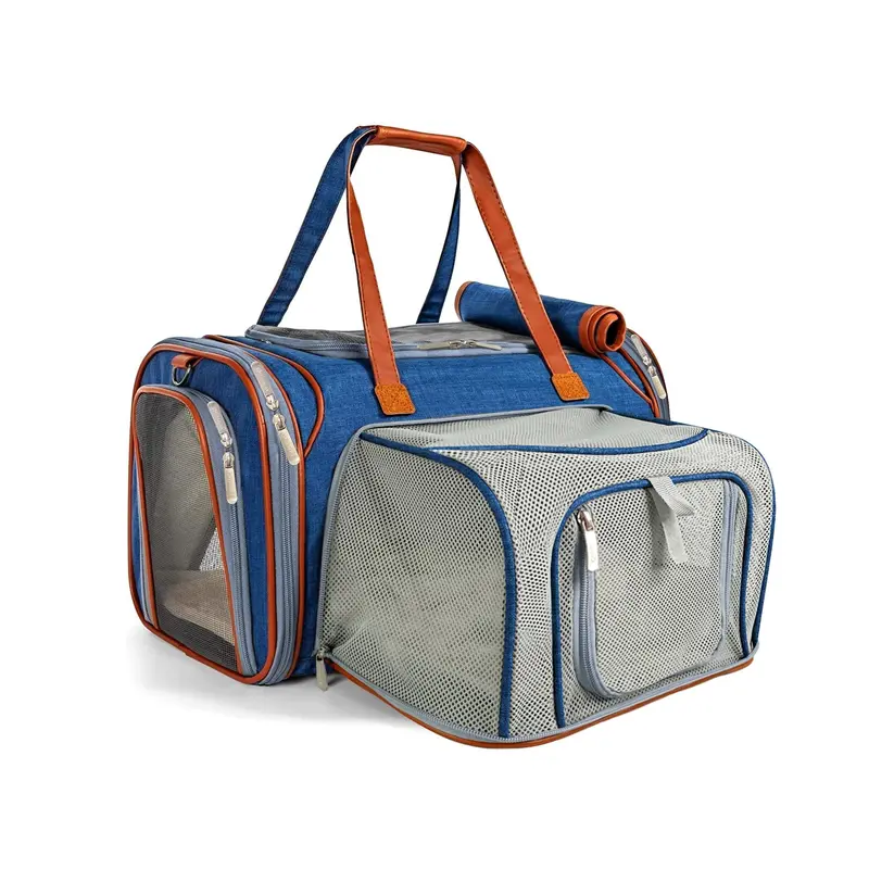 Mr. Peanuts Gold Series Big Apple XL Size Airline Compliant Expandable Pet Carrier
