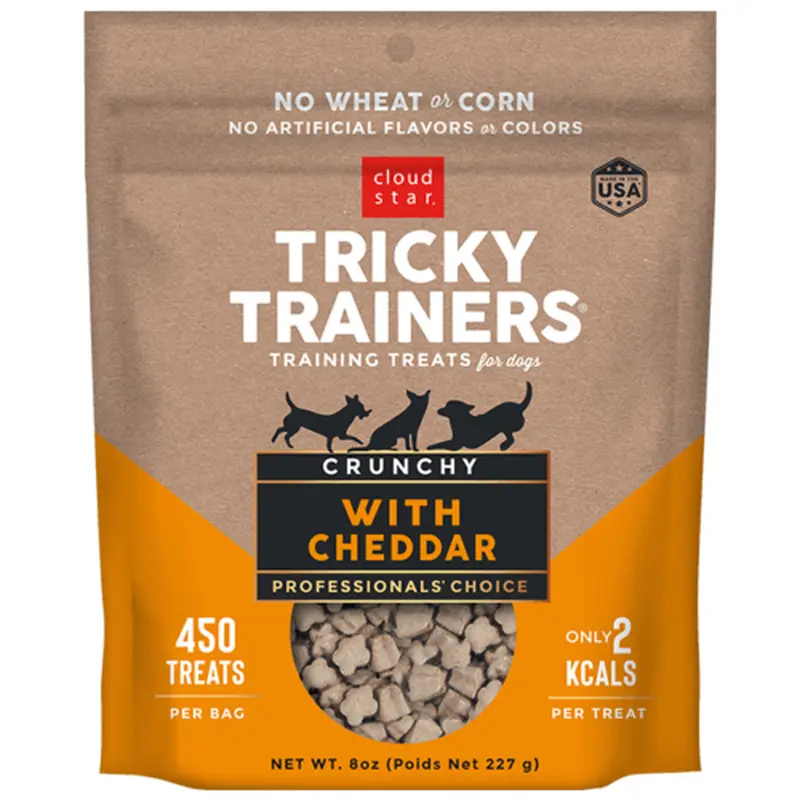 Cloud Star Tricky Trainers Crunchy Cheddar Treats 8 oz.