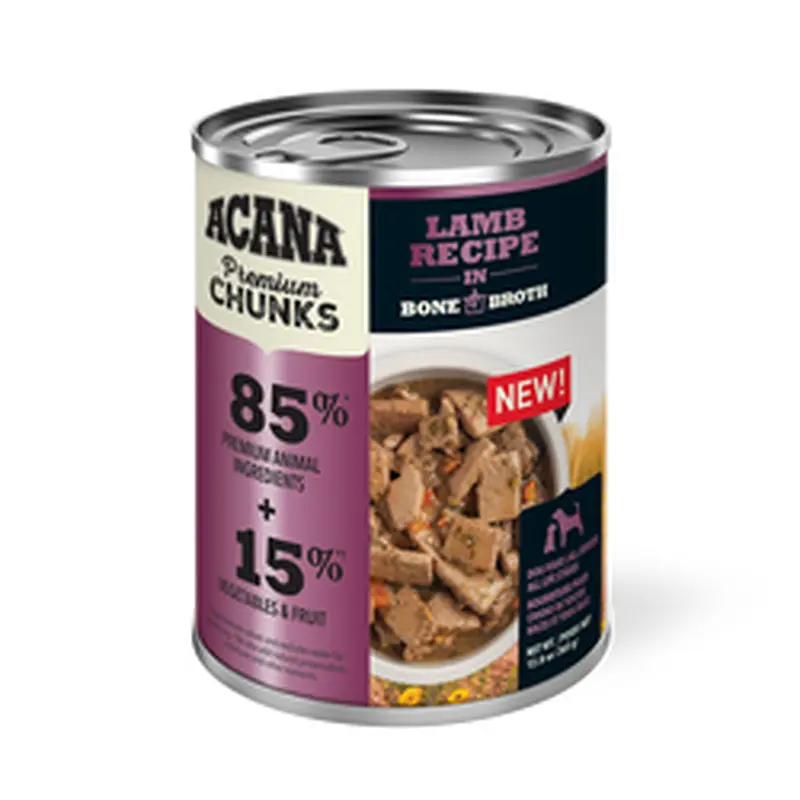 Acana Adult Grain Free Premium Chunks Lamb Wet Dog Food (12.8oz)