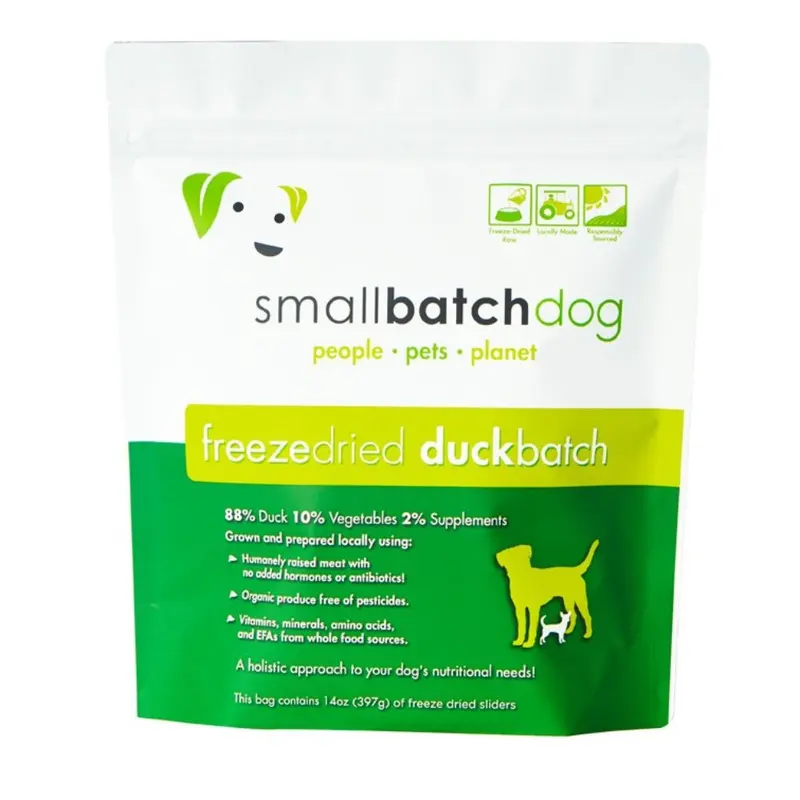 Smallbatch Freeze Dried Duck Dog Food 14oz