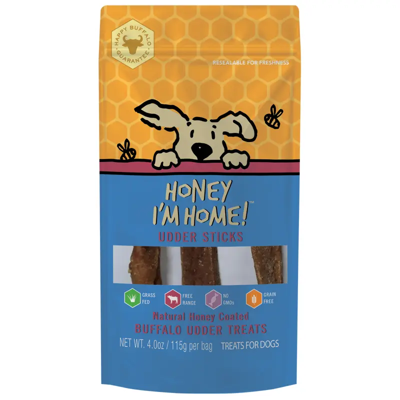 Honey I'm Home Buffalo Udder Sticks 4 oz.