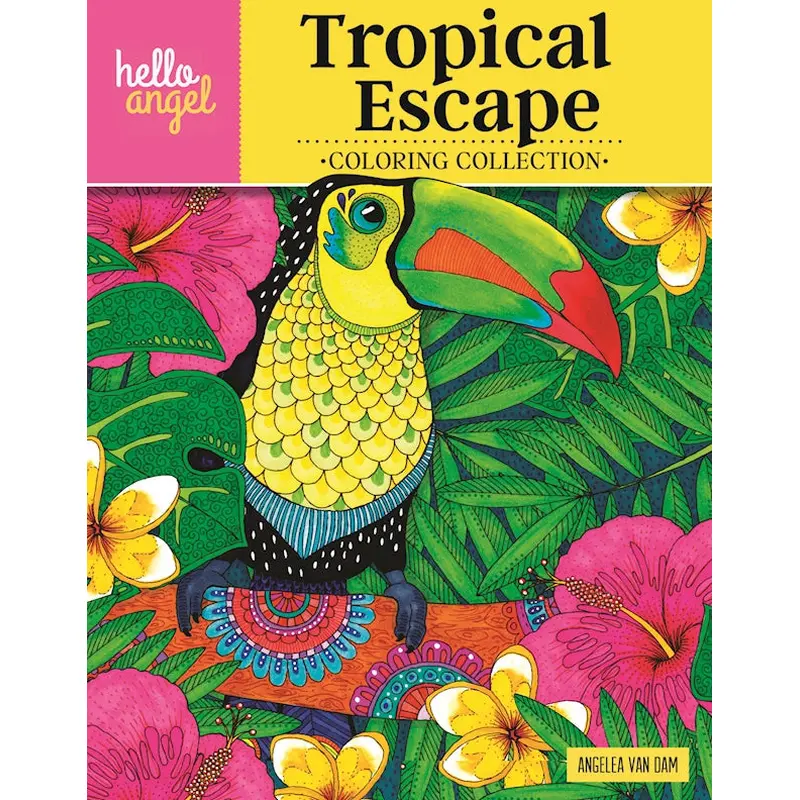 Hello Angel Tropical Escape Coloring Collection