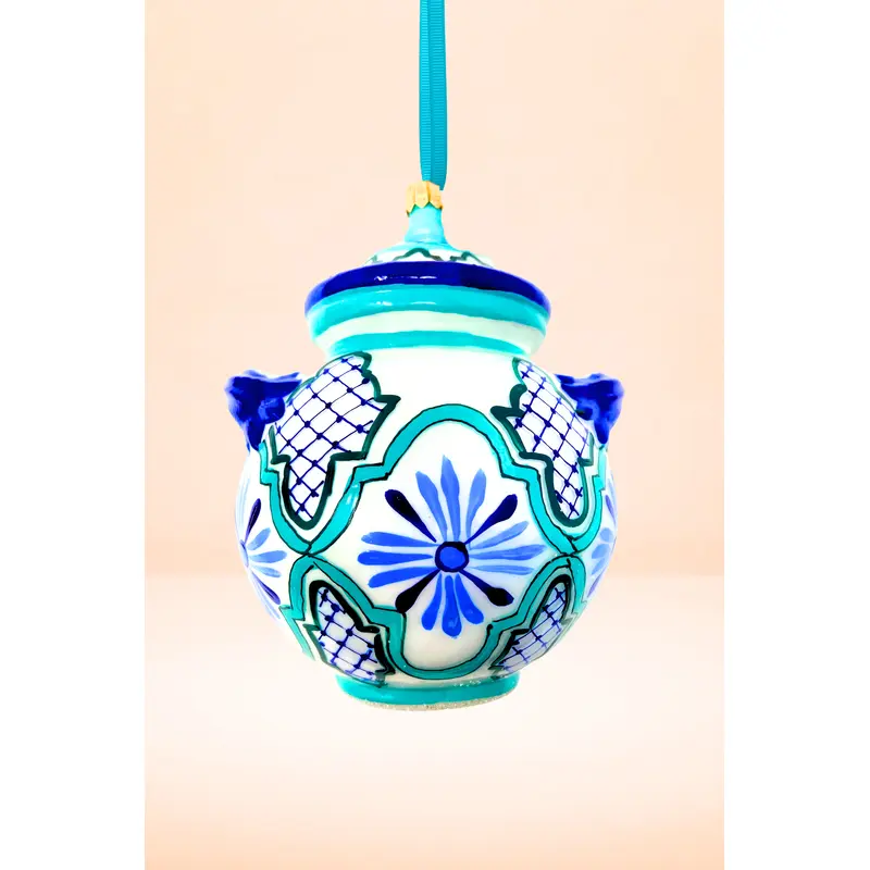 Ricci Cookie Jar Polish Glass Ornament