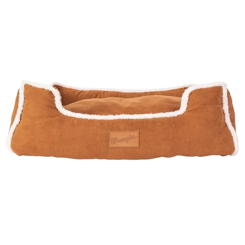 Wrangler Faux Suede Sherpa Trimmed Cuddler Box Bed