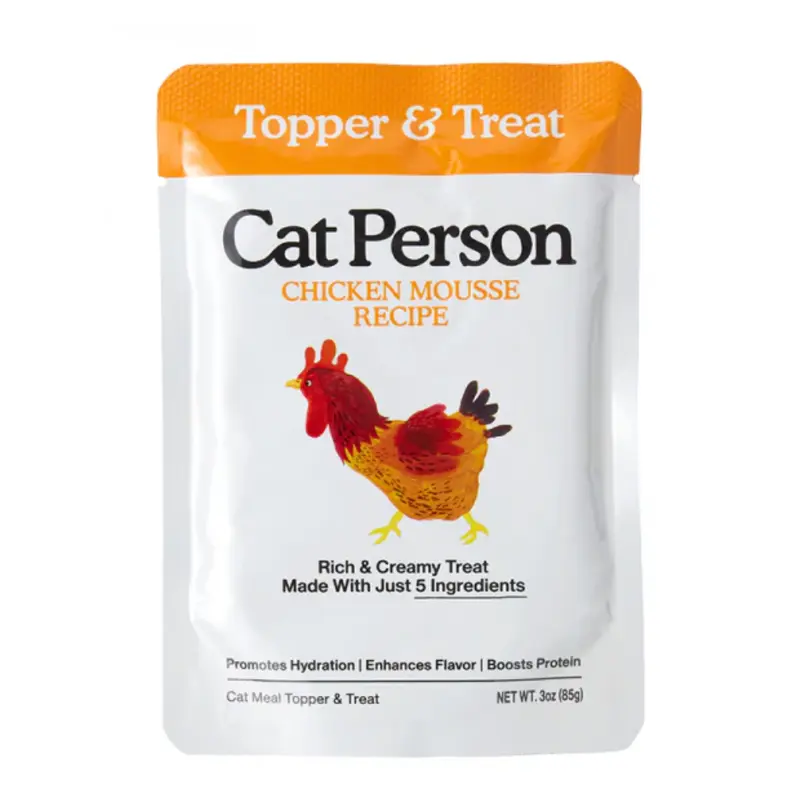Cat Person Chicken Mousse Topper & Treat