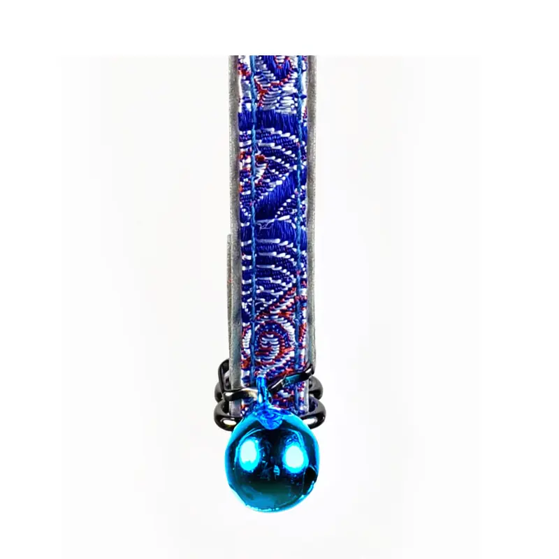 Goli Design Polyester Jeweli Blue Reflective Cat Collar 7.25"