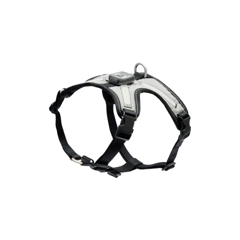RC PETS Dog Nova LED Light Harness, Black/Grey, M, 20" - 28"