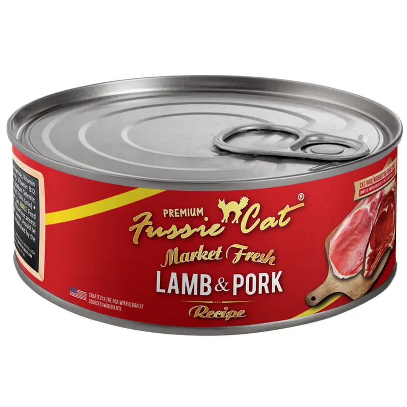 Fussie Cat Market Fresh Turkey Guinefowl Can Cat Food 5.5oz