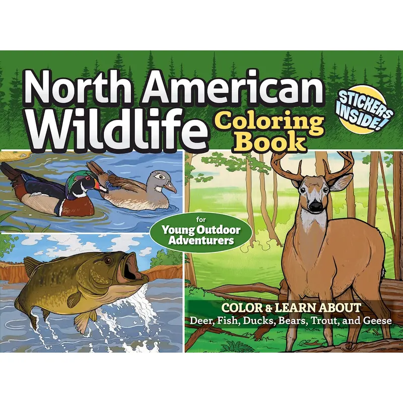 North American Wildlife Coloring Book for Young Outdoor Adventurers
