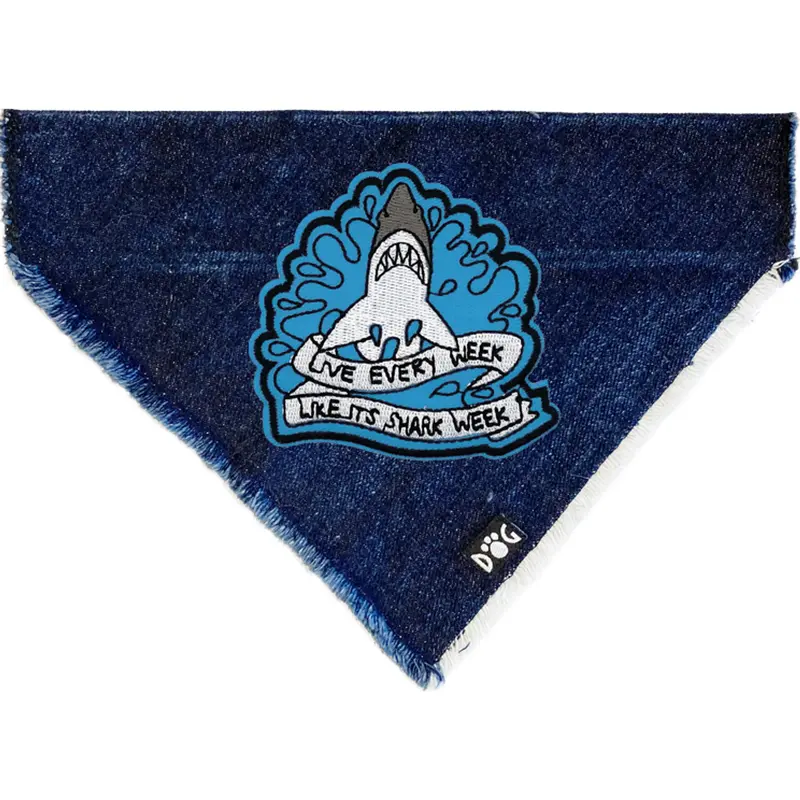Shark Week Denim Bandana