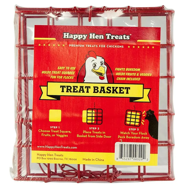 Happy Hen Treats Square Basket for Chicken Treats 5"