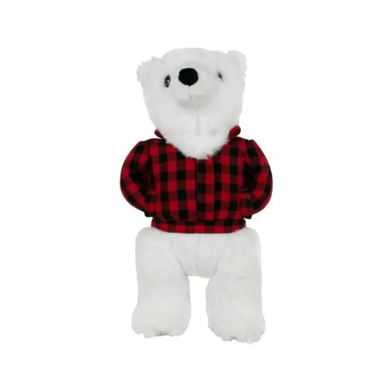 Tall Tails Polar Bear With Jacket 12" Dog Toy
