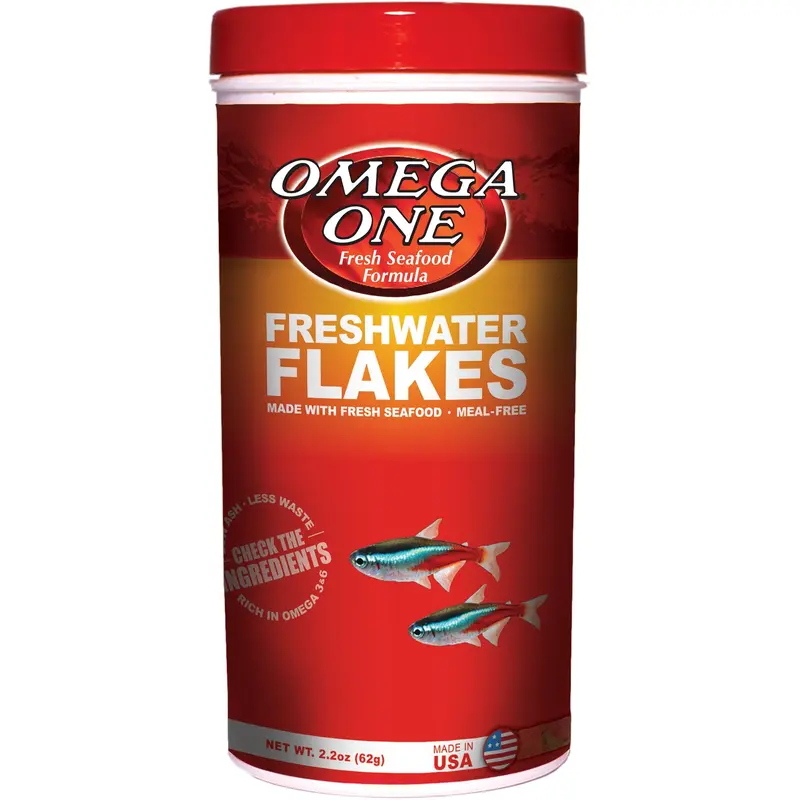 Omega One Freshwater Flakes - 2.2 oz