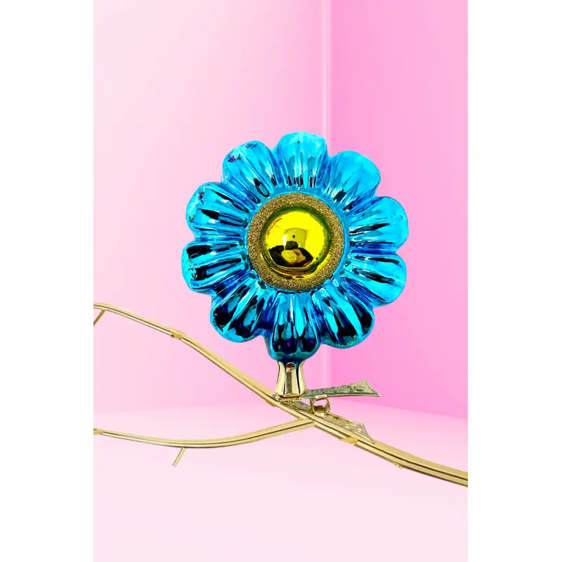 Bluebell Boho Charm Clip-On Polish Glass Ornament