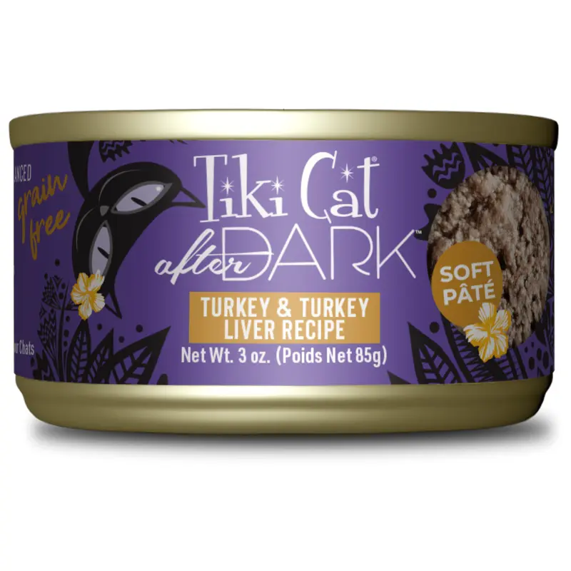 Tikicat Adult After Dark Turkey and Turkey Liver Soft Pate (3oz)