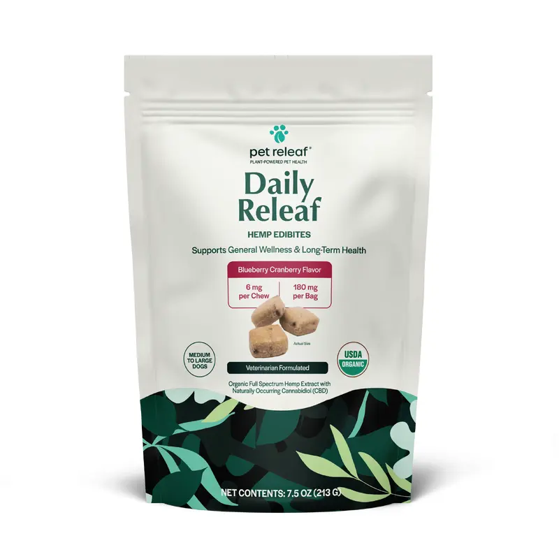 Pet Releaf Daily Releaf Edibites Blueberry & Cranberry