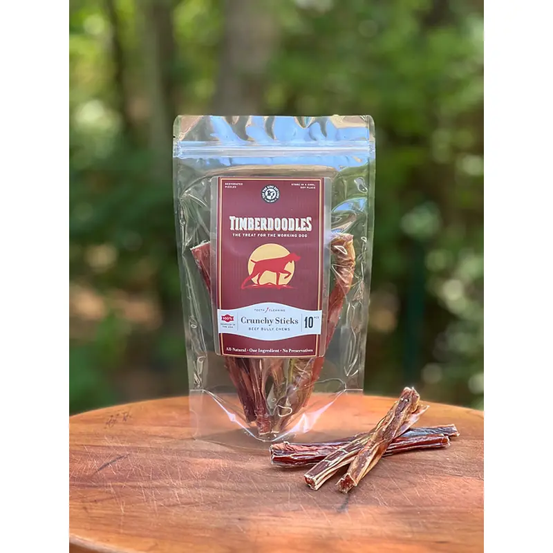 Timberdoodles Dog Treats Beef Crunchy Sticks 10pk