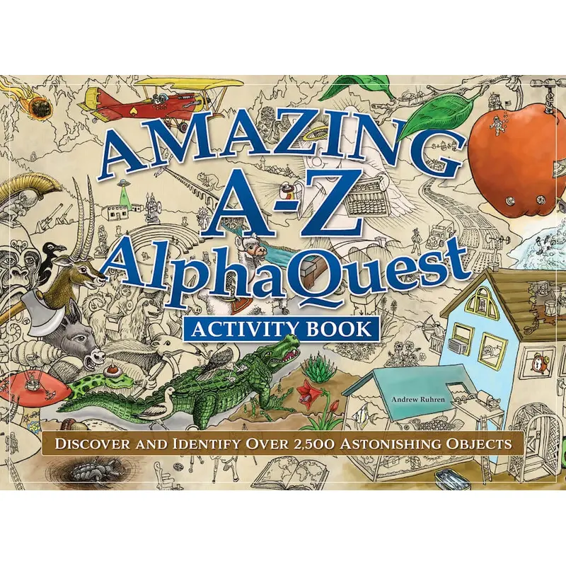 Amazing A--Z AlphaQuest Seek & Find Challenge Puzzle Book