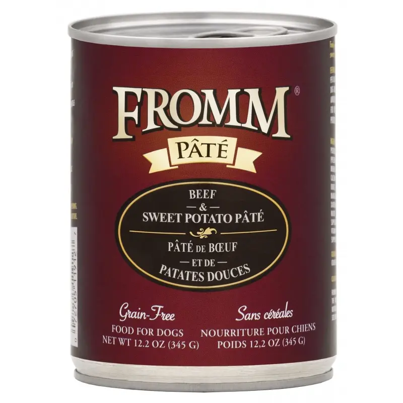 Fromm Grain Free Canned Beef & Sweet Potato Pte Dog Food