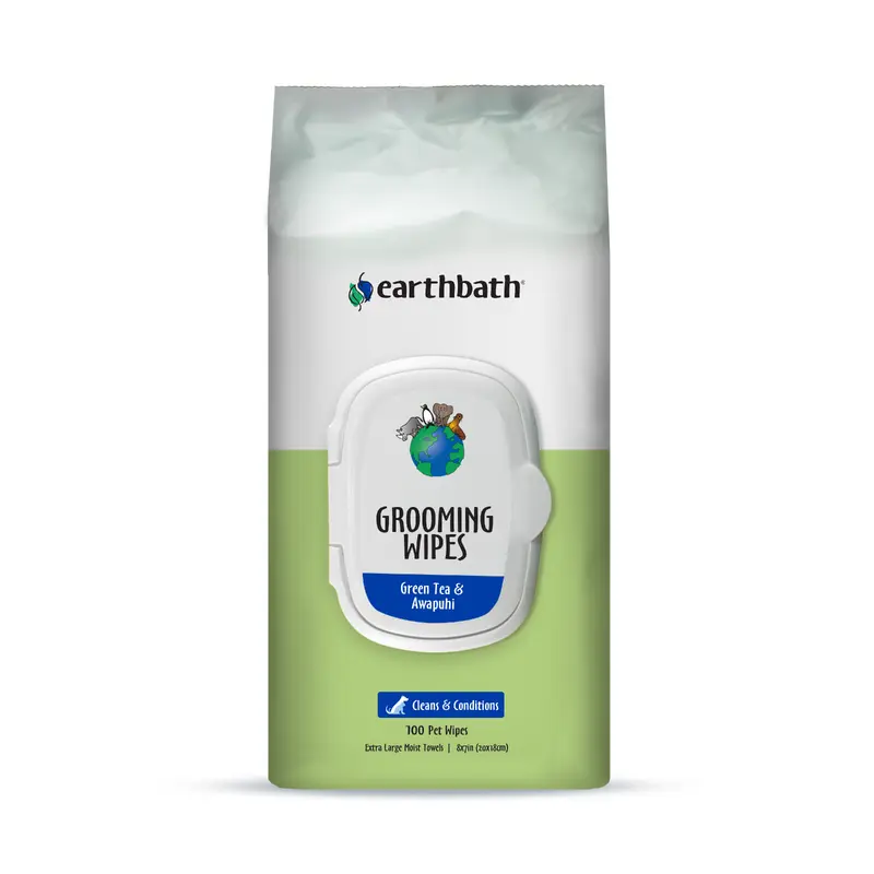 Earthbath Green Tea Grooming Wipes