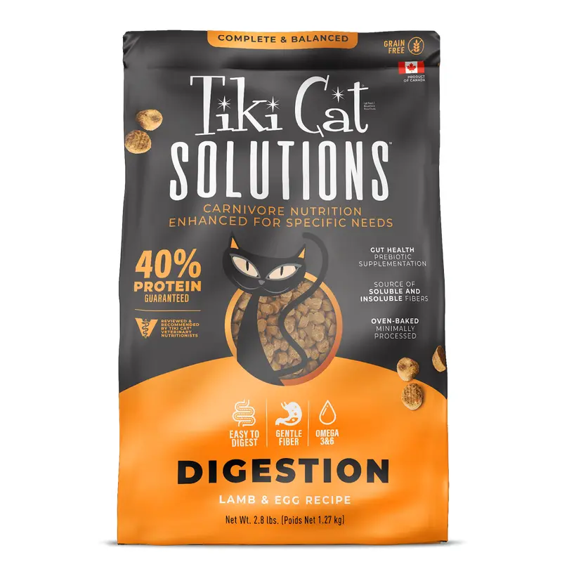 Tiki Cat Solutions Digestion Mouse Wet Cat Food - Lamb & Egg - 5.6lb Bag