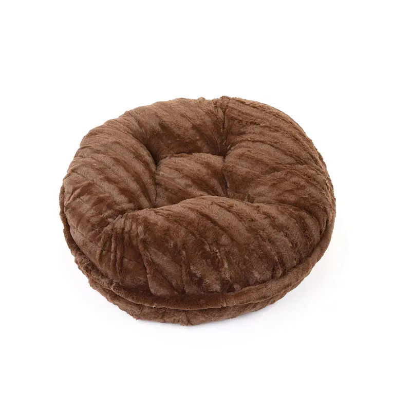 Chocolate Mink Bagel Bed