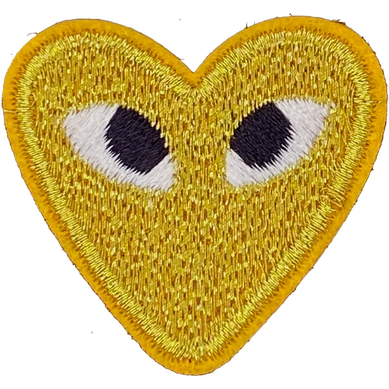 Heart with Eyes (Gold) - Patch