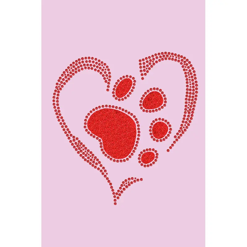 Red Paw Heart - Bandanna