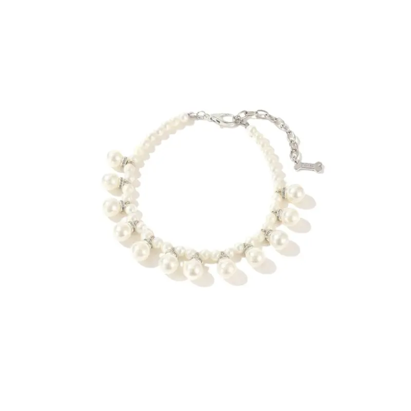 Drop Pearls Necklace, Ivory