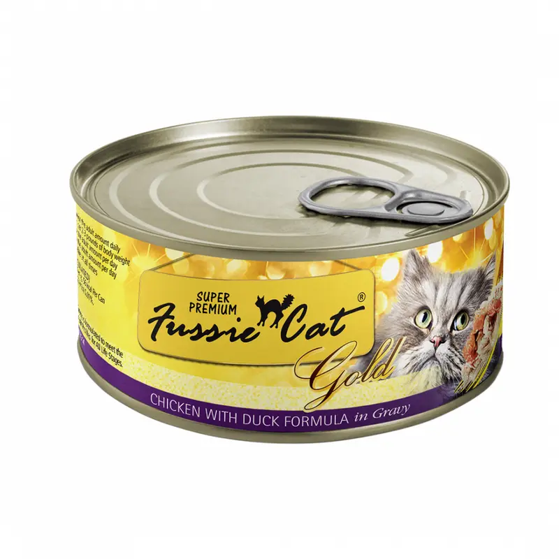 Fussie Cat Super Premium Grain Free Chicken with Duck in Gravy Canned Cat Food