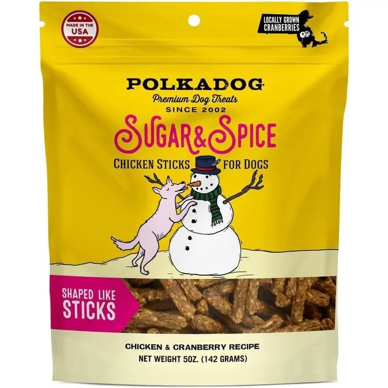 PolkaDog Holiday Sugar & Spice Chicken & Cranberry 5oz