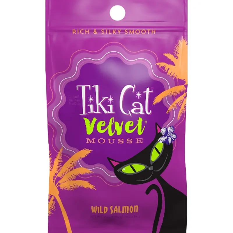 Tiki Cat Velvet Mousse Salmon Pouch