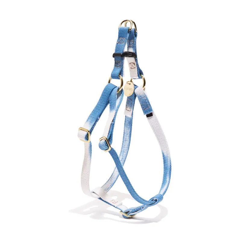 Cobalt Cotton Rope Dog & Cat Harness  Handmade, Adjustable & Durable | Found My Animal