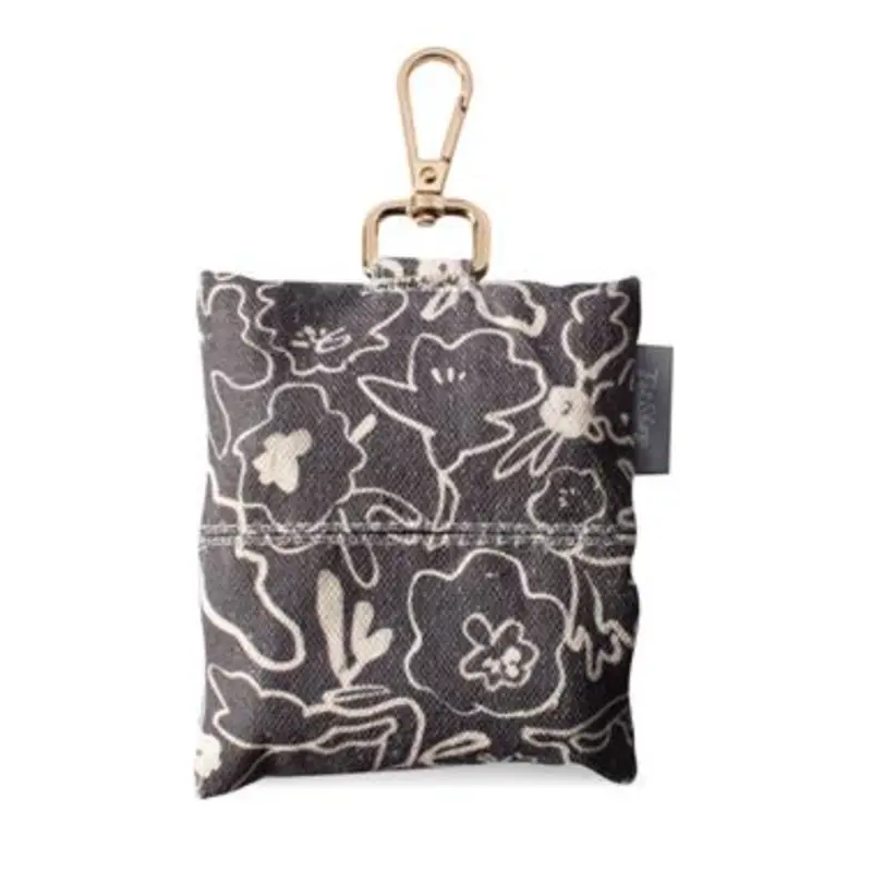 Fringe Canvas Waste Bag Key Chain