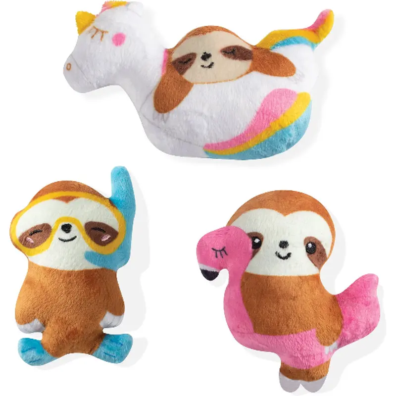 Fringe Summer Sloth 3 Pcs Toy Set