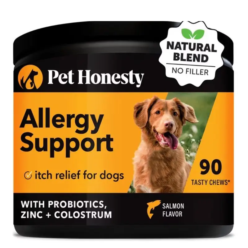 Pet Honesty Allergy Support Relief Chews 90 Ct