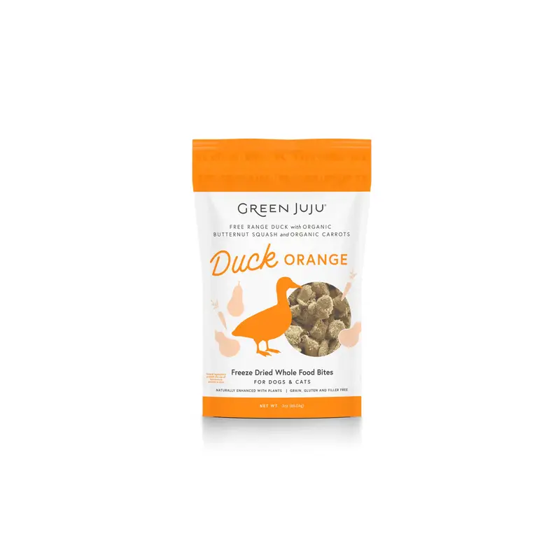 Green Juju Freeze Dried Duck Orange Whole Food Bites (7.5OZ)