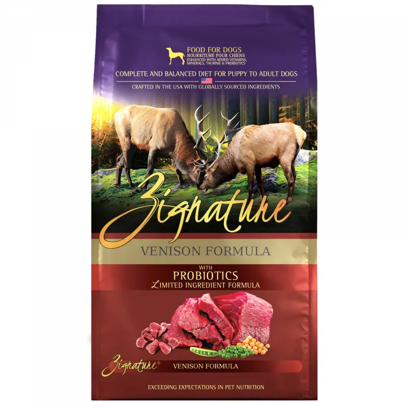 Zignature Limited Ingredient Diet Grain Free Venison Recipe Dry Dog Food