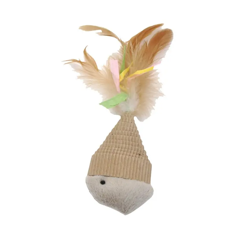 Turbo Feather Fish Natural Cat Toy