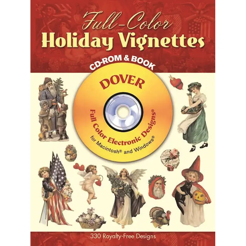 Full-Color Holiday Vignettes CD-rom & book