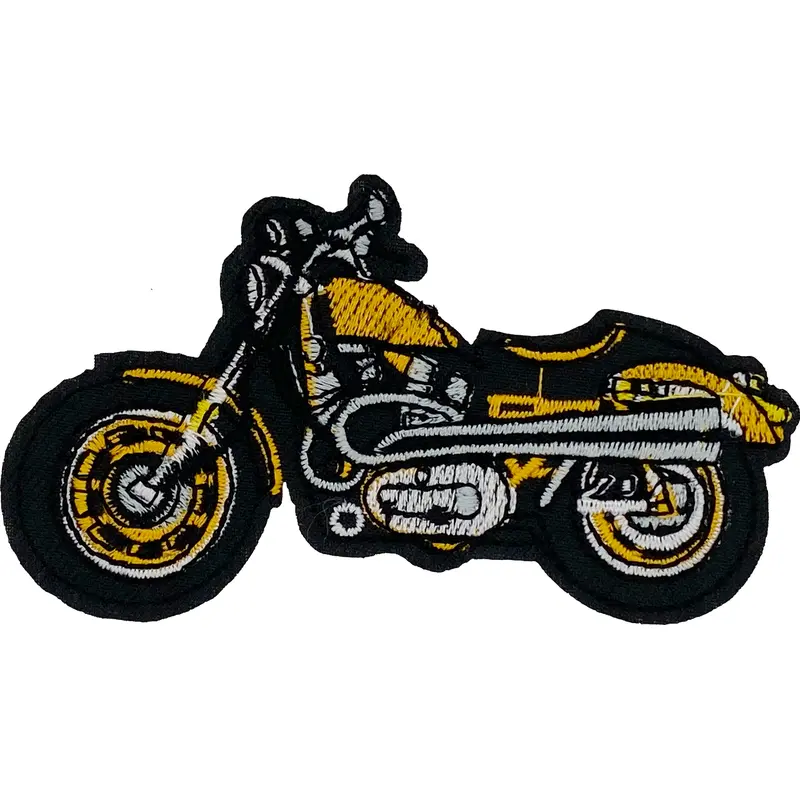 Motorcycle (Gold)- Patch