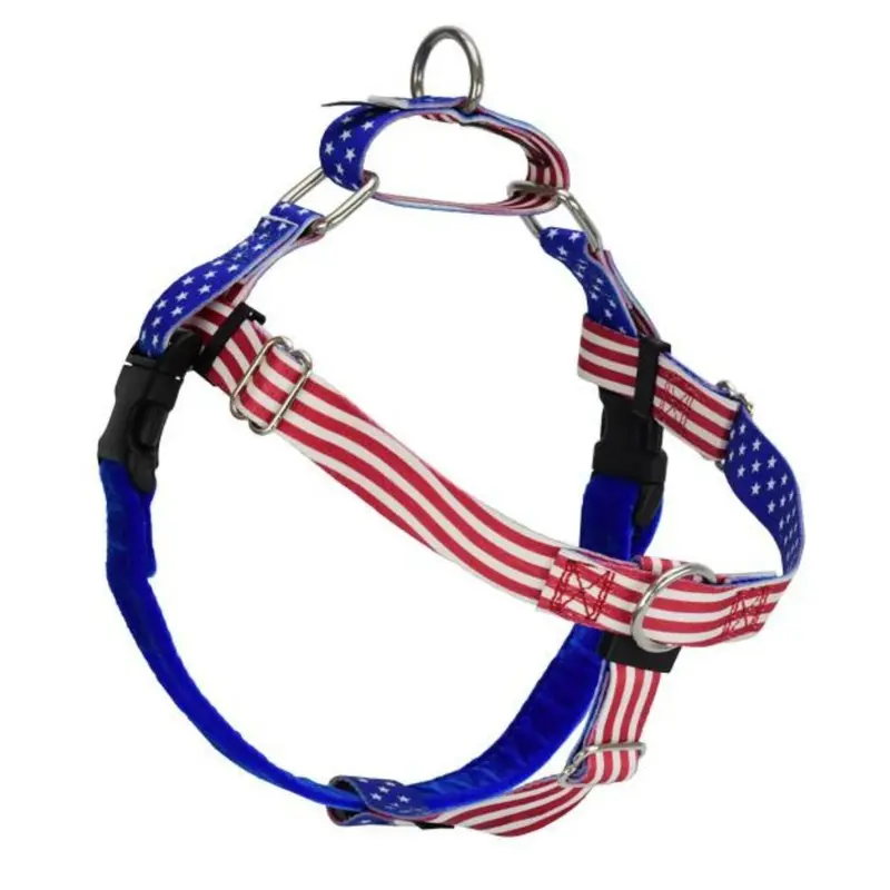 2 Hounds Design Freedom No-Pull Dog Harness - Small 5/8" x 20-24" - Star Spangled