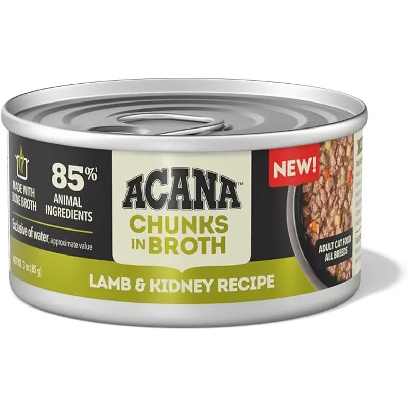Acana Grain Free Chunks in Broth Lamb & Kidney Wet Cat Food (3oz)