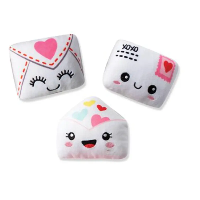 Fringe Sealed With A Kiss Small Plush Dog Toys Set Of 3