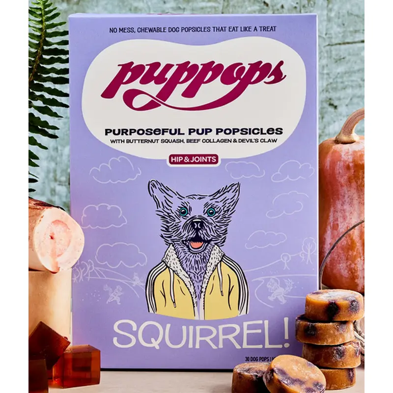 Puppops Hip & Joint "SQUIRREL" 30 Dog Pops