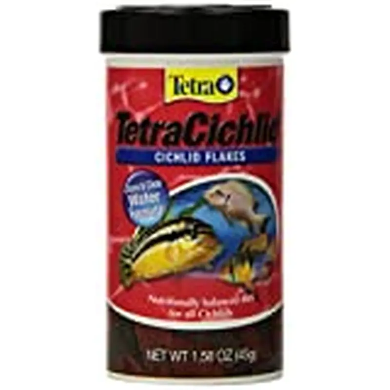 Tetra TetraCichlid Fish Food Flakes  1.58 oz