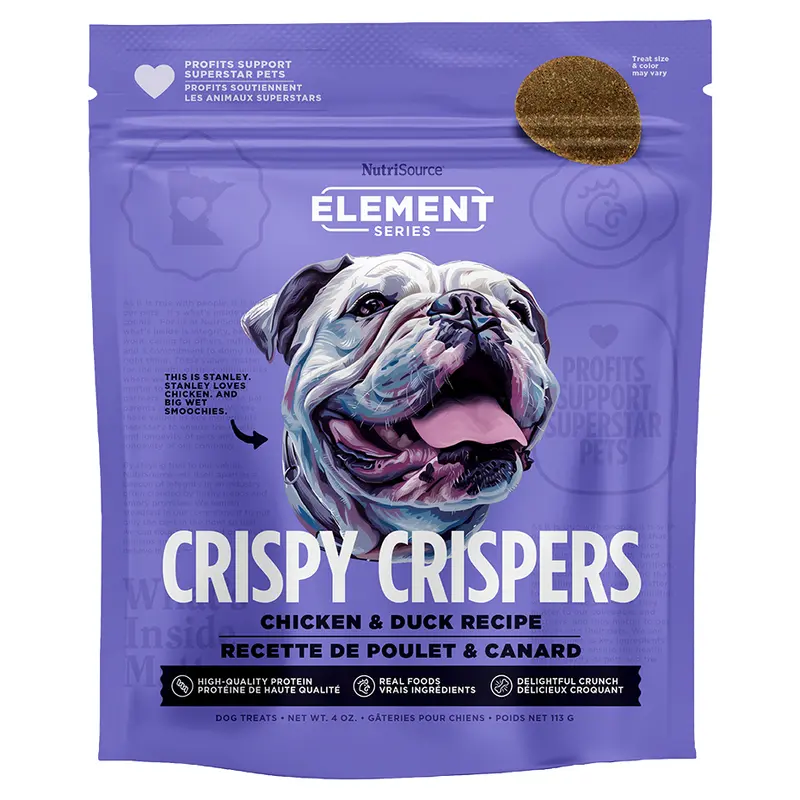 NutriSource Chicken & Duck Crispy Crispers High Protein Dog Treats