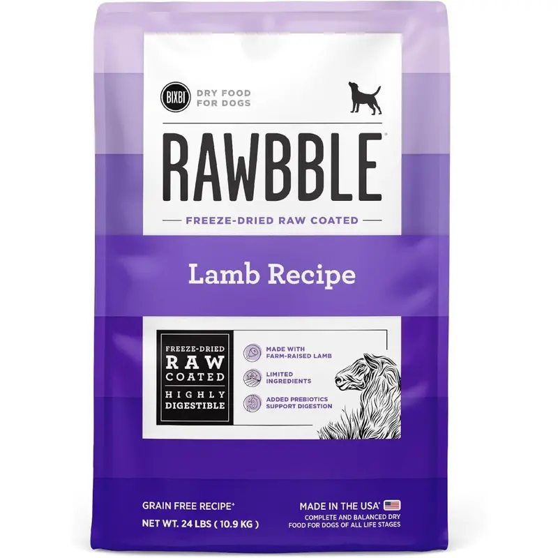 Bixbi Rawbble Lamb Dry Dog Food 24lb