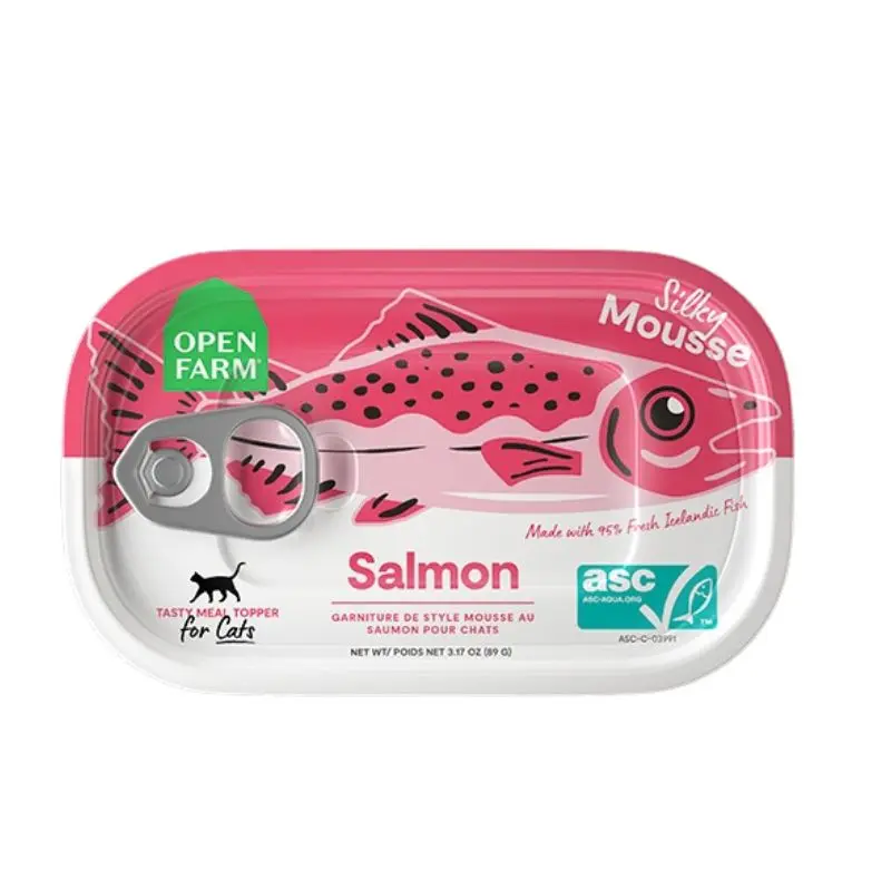 Open Farm Cat Food Topper - Salmon - 3.17oz Can